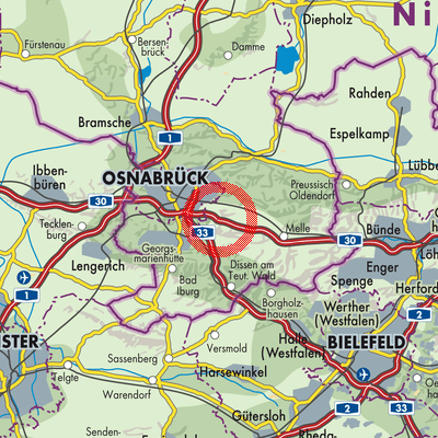 Landkarte Bissendorf