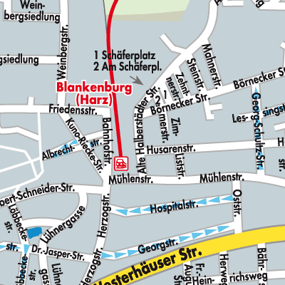 Stadtplan Blankenburg