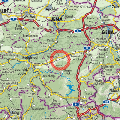 Landkarte Bodelwitz