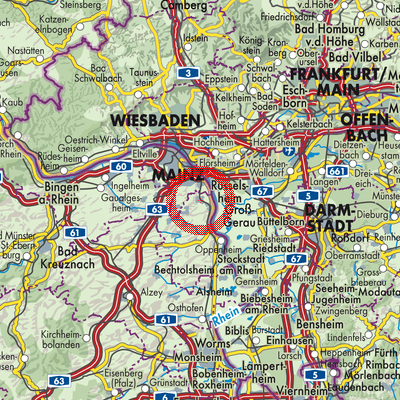 Landkarte Bodenheim