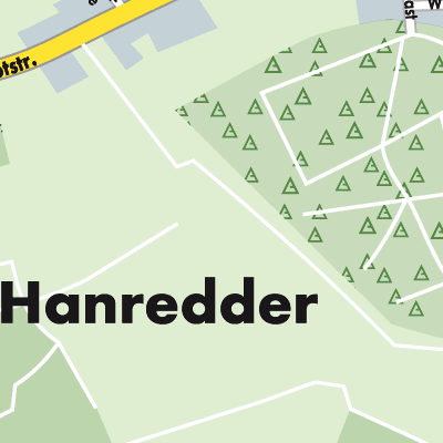 Stadtplan Bokholt-Hanredder