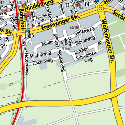 Stadtplan Bondorf