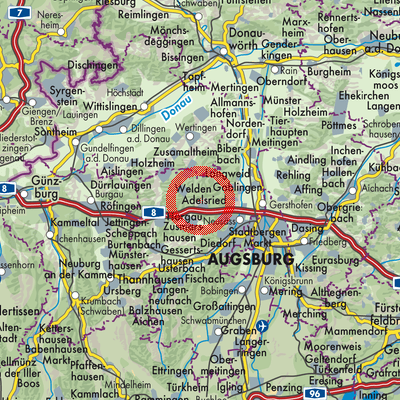 Landkarte Bonstetten