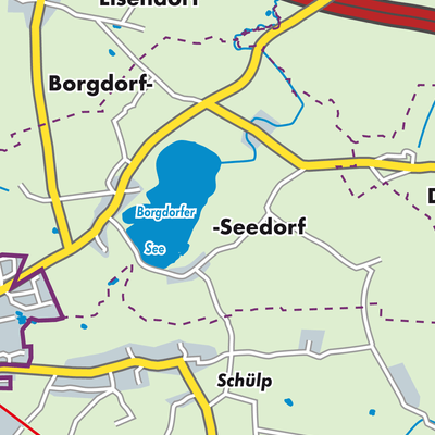 Übersichtsplan Borgdorf-Seedorf