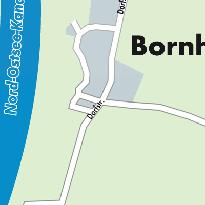 Stadtplan Bornholt