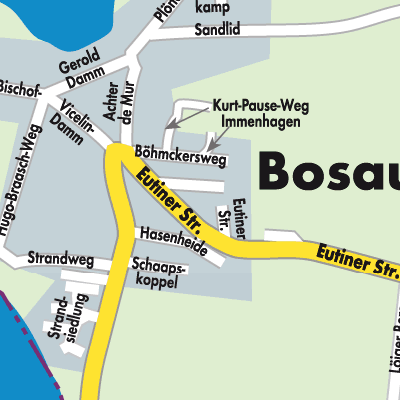 Stadtplan Bosau