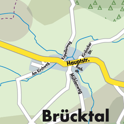 Stadtplan Brücktal