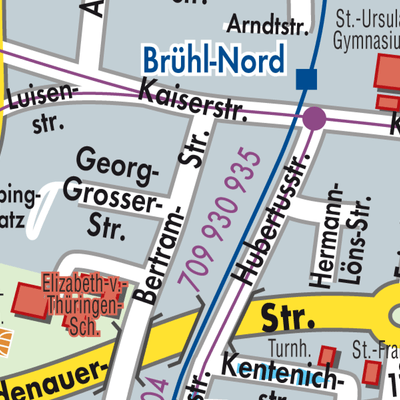 Stadtplan Brühl