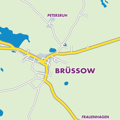 Übersichtsplan Brüssow