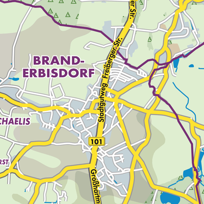 Übersichtsplan Brand-Erbisdorf