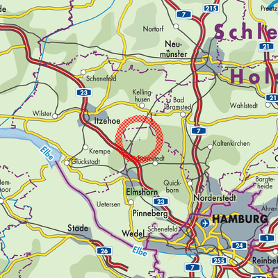 Landkarte Brande-Hörnerkirchen