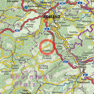 Landkarte Braunshorn