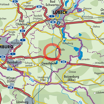 Landkarte Breitenfelde