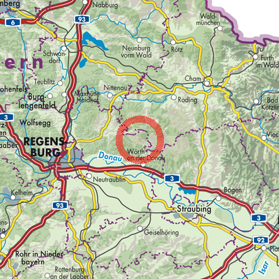 Landkarte Brennberg