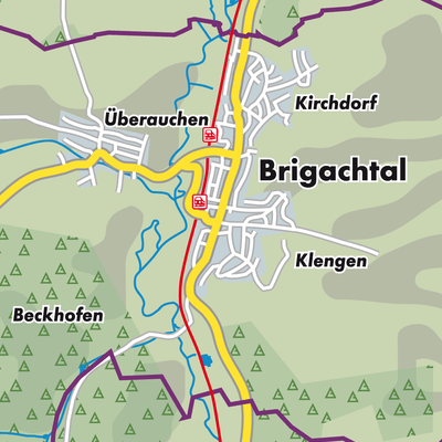 Übersichtsplan Brigachtal