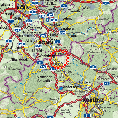 Landkarte Bruchhausen