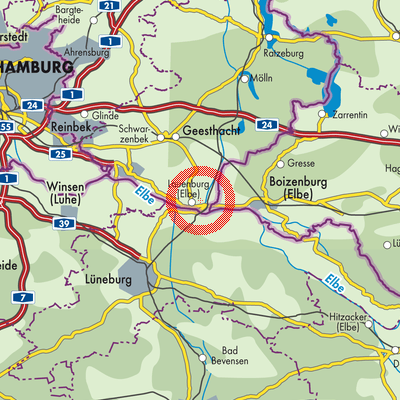 Landkarte Buchhorst