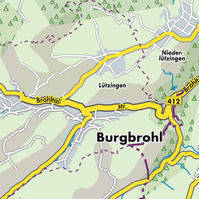 Übersichtsplan Burgbrohl
