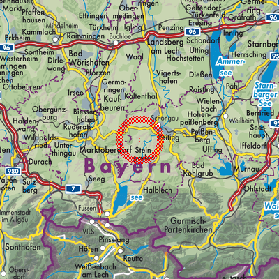 Landkarte Burggen