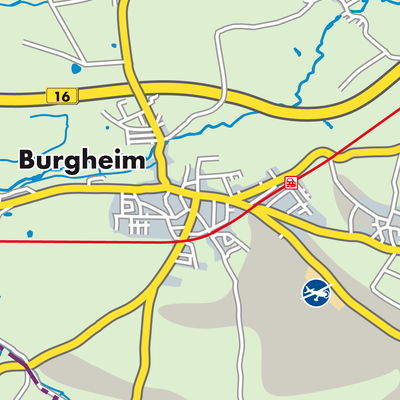 Übersichtsplan Burgheim