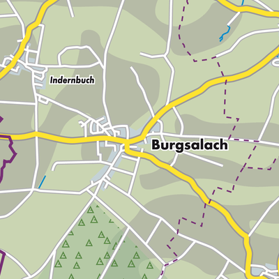 Übersichtsplan Burgsalach