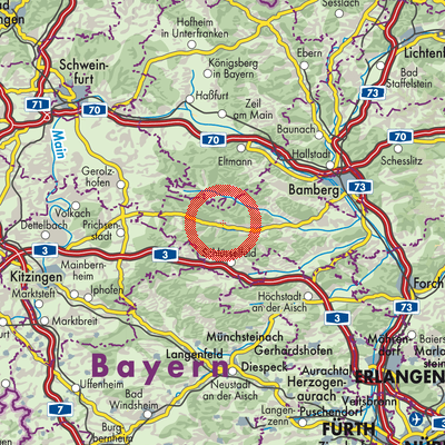 Landkarte Burgwindheim