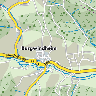 Übersichtsplan Burgwindheim