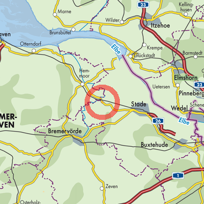 Landkarte Burweg