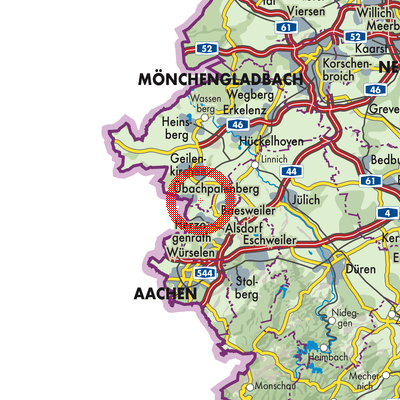 Landkarte Übach-Palenberg