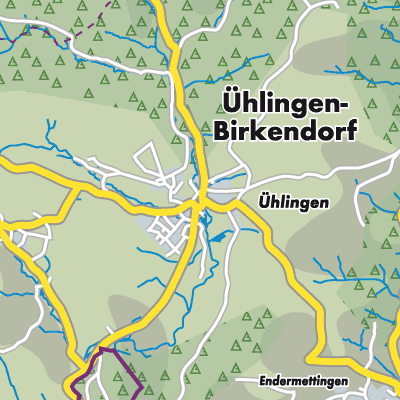 Übersichtsplan Ühlingen-Birkendorf
