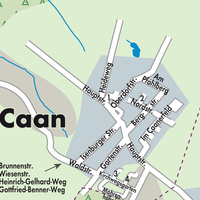 Stadtplan Caan