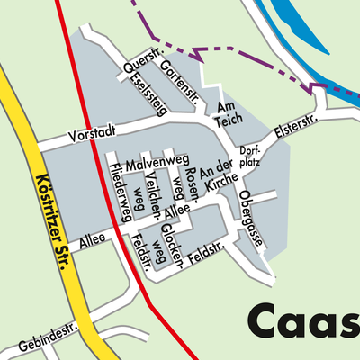 Stadtplan Caaschwitz