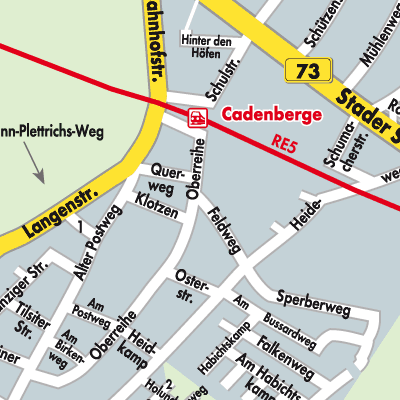 Stadtplan Cadenberge