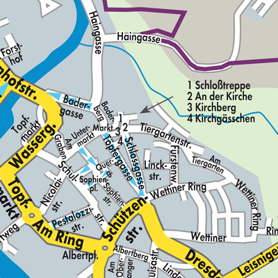 Stadtplan Colditz