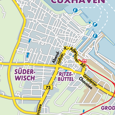 Übersichtsplan Cuxhaven
