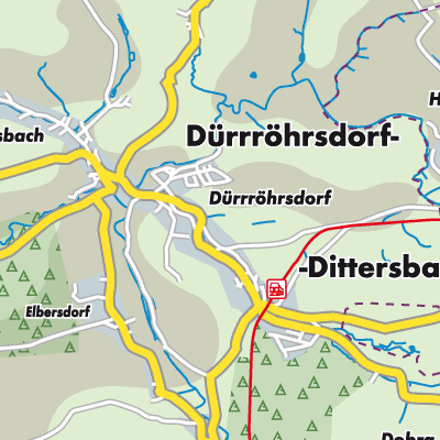 Übersichtsplan Dürrröhrsdorf-Dittersbach