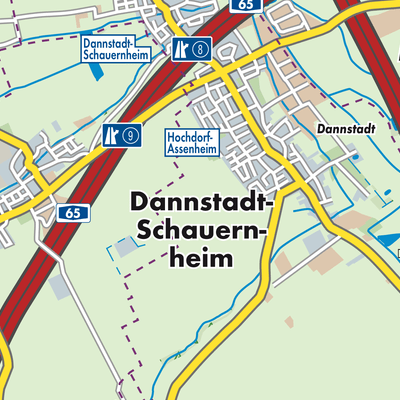 Übersichtsplan Dannstadt-Schauernheim