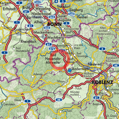 Landkarte Dedenbach
