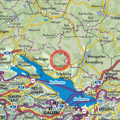 Landkarte Deggenhausertal