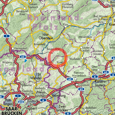 Landkarte Dennweiler-Frohnbach