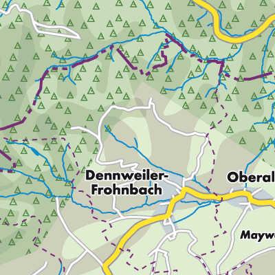 Übersichtsplan Dennweiler-Frohnbach