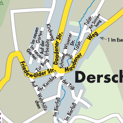 Stadtplan Derschen