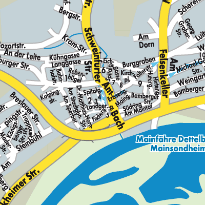 Stadtplan Dettelbach