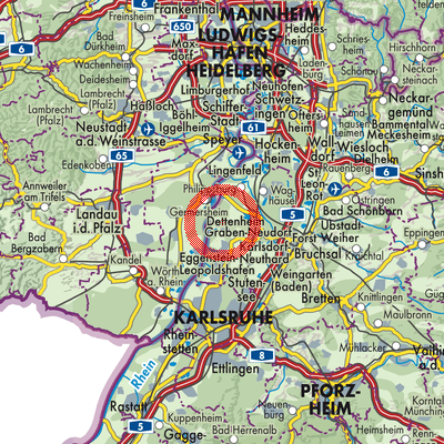 Landkarte Dettenheim