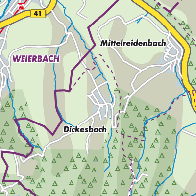 Übersichtsplan Dickesbach