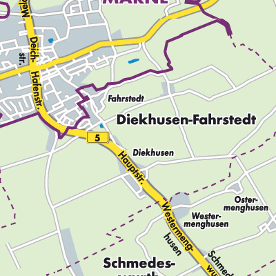 Übersichtsplan Diekhusen-Fahrstedt