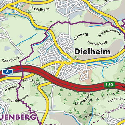 Übersichtsplan Dielheim