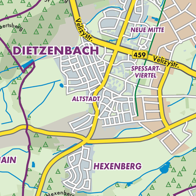 Übersichtsplan Dietzenbach
