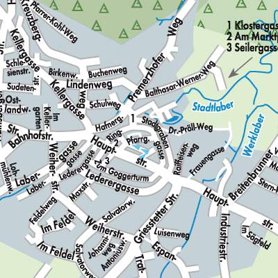 Stadtplan Dietfurt an der Altmühl