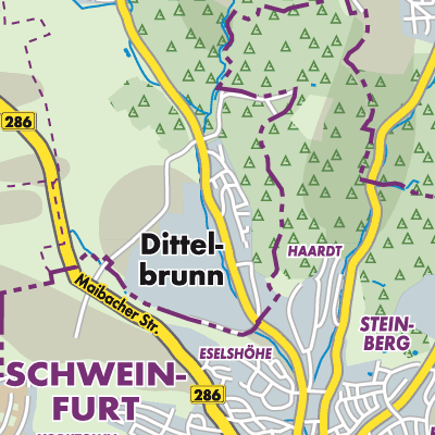 Übersichtsplan Dittelbrunn